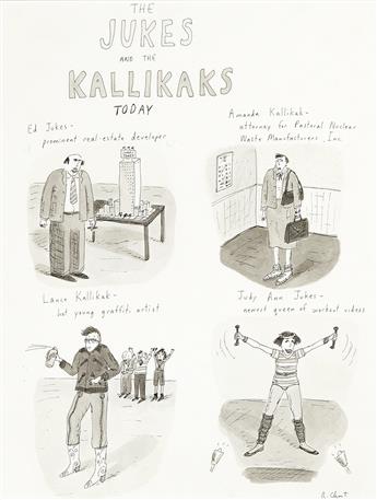 ROZ CHAST (1955- ) (THE NEW YORKER) The Jukes and the Kallikaks Today.